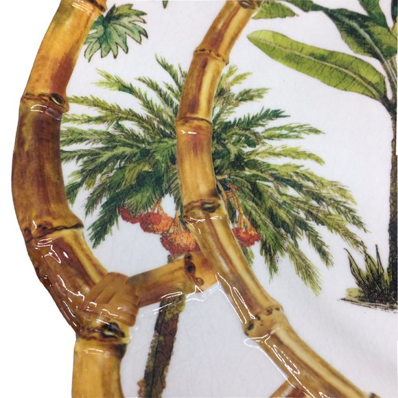 Tommy Bahama Dining 4 Tommy Bahama Palm Tree Banana Leaf Melamine